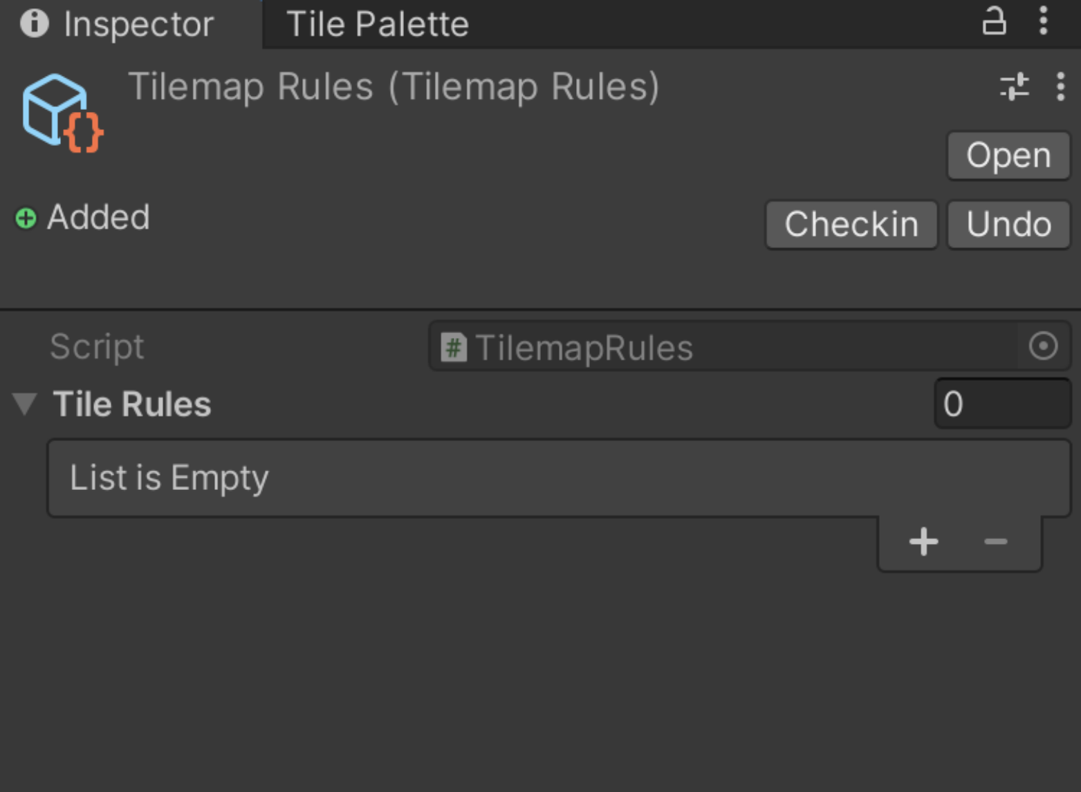 tilemap rules container